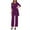 RD2, variant on Wovix Fall Outfits For Women 2025 Trendy Sets 3 Piece Suit Set Stylish Formal Workwear Crewneck Elbow Sleeve Solid Color Outfit Long Pants Business Casual Sweatsuit Lounge Set Matching Sets