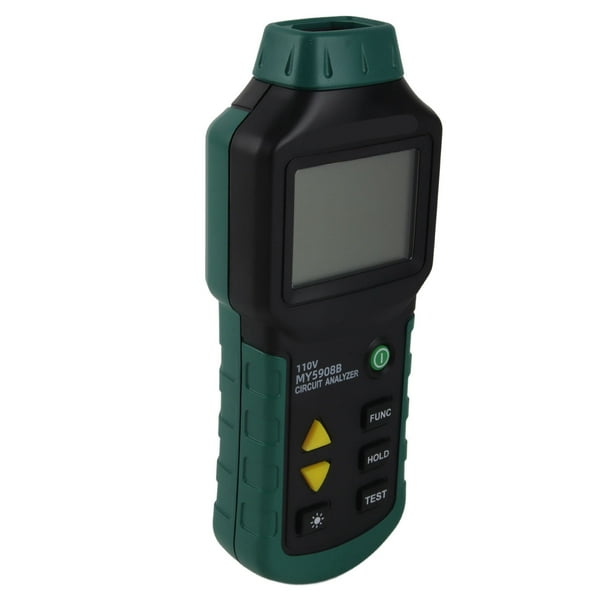 Analizador De Circuito Probador AC 85-265V Medidor TRMS Distribución Eléctrica De Bajo Voltaje Localizador De Fallas De Cables Detector De Voltaje GFCI RCD Probador De Fallas