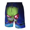 thumbnail image 5 of Invader Zim Men's Beach Shorts Swim Trunks Casual Quick Dry Board Shorts Swimwear with Mesh Lined and Pockets, 5 of 8