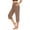 Khaki, variant on JoveMarine Women's Athletic Capris - Drawstring Elastic High Waist Solid Color Casual Sporty Pants, Stretchy 3/4 Length for Gym Running,Army Green L