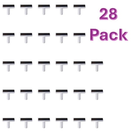 Better Homes & Gardens 1-9/16" (40 mm) Bar Knob, Polished Chrome, 28 Pack