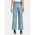 thumbnail image 5 of Madden NYC Women's High Rise Metallic Foil Relaxed Fit Jeans, 29” Inseam, Sizes XXS-XXL, 5 of 6