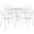 thumbnail image 1 of 28SQ White Patio Table Set, 1 of 5