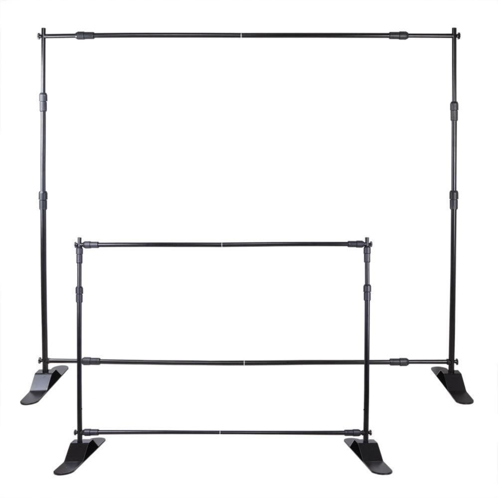 10x8 Heavy Duty Sign Talk 8x8ft Telescopic Banner Stand Step and Repeat Adjustable Backdrop Wall Exhibitor Expanding Display Photographic Background Trade Show Photographic Back Ground 