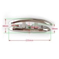 thumbnail image 2 of Taco plegable de material acero inoxidable de 6 pulgadas, taco de muelle abatible, 2 of 7