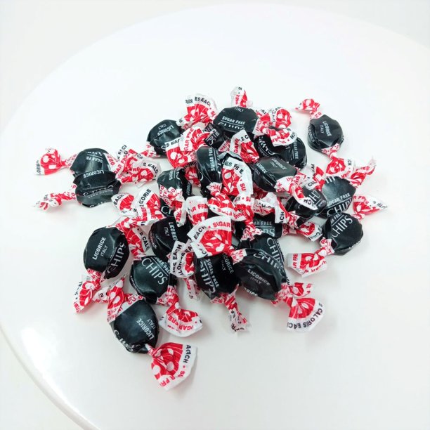 Sugar Free Licorice Chips part Stevia Chipurnoi Italian 1 pound