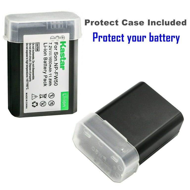 Kastar 4-Pack NP-FW50 Battery Replacement for Sony a6000, ILCE