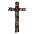 thumbnail image 4 of Rustic Western Faux Wooden Valentine Love Red Roses With Barbed Wires Wall Cross, 4 of 10