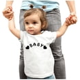 thumbnail image 2 of Odeerbi Reduced Mommy And Me Tops Matching Outfits Kids Boy Girls Clothes Love Print Short Sleeve T-shirts Tops Blouse, 2 of 6