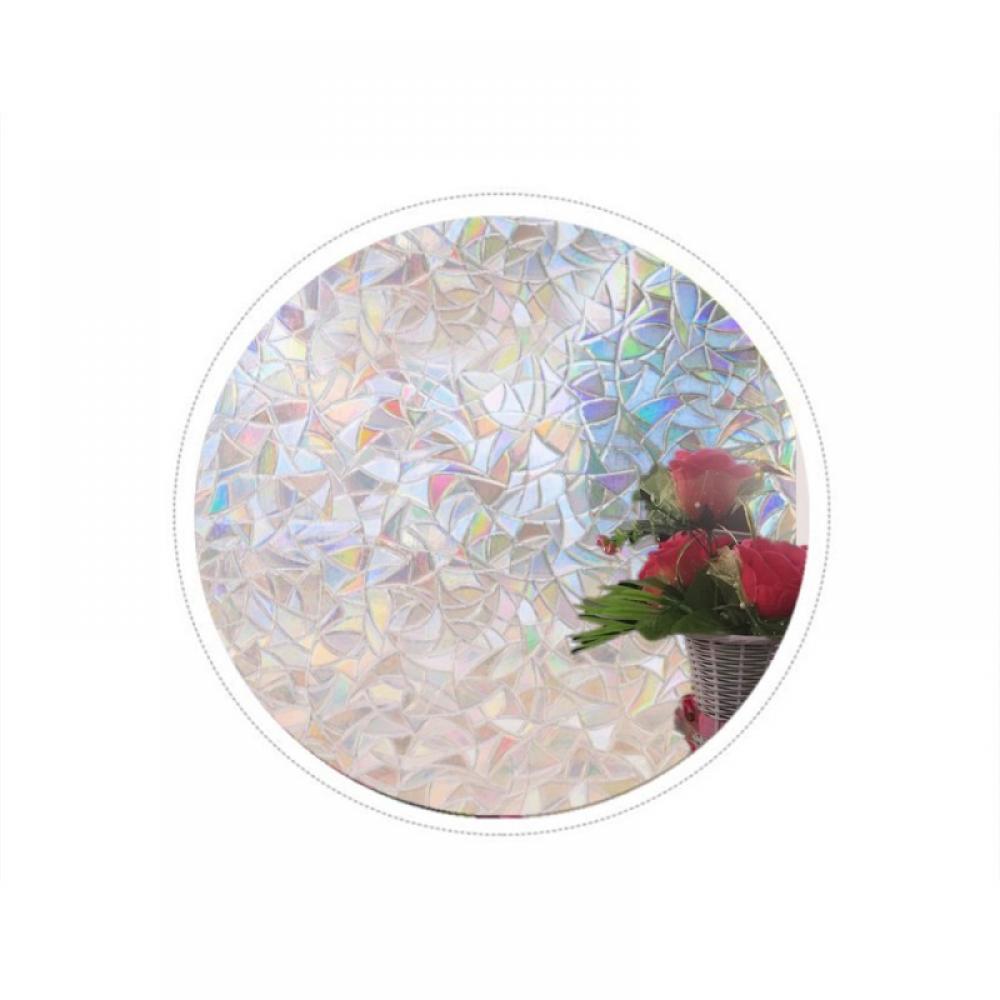 Final Clearance! 3D Window Film Privacy Static Window Rainbow Films