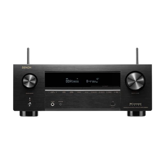 Receptor Denon AVR-X2800H de 7,2 canales - Cine en casa 8K UHD AVR (95 W x 7), transmisión inalámbrica a través de HEOS integrado, Bluetooth y Wi-Fi, Dolby Atmos, sonido envolvente DTS Neural:X y DTS: