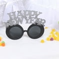 thumbnail image 1 of IFANLANDOR New Year Prop Black Novelty Eyewear 2Pcs for Festivals and Carnivals, 1 of 5