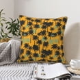 thumbnail image 6 of Xecao Hawaii Palms Print Soft Velvet Decorative Throw Pillow Covers, Square Cushion Cases for Bed, Sofa, Living Room, Car, and Indoor Outdoor Use-16"x16", 6 of 8