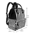 thumbnail image 2 of Daiia Zebra Large Capacity Baby Bag Waterproof Stylish Diaper Bag Mummy Backpack Adjustable Straps Diaper BagBaby Essentials Bag, 2 of 6