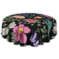 thumbnail image 5 of Round Tablecloth Polyester Material 60 Inch flower Waterproof Stain Wrinkle Free for Kitchen Table, 5 of 5