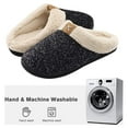 thumbnail image 6 of Women's Cozy Memory Foam Slippers Fuzzy Wool-Like Plush Fleece Lined House Shoes w/Indoor, Outdoor Anti-Skid Rubber Sole, 6 of 6