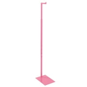 SSWBasics Adjustable Pink Costumer Stand  Single Arm Clothes Rack - Retail Clothing and Garment Display Stand  Ideal For Showcasing Hanging Items In Thrift Shops, Boutiques and Retail Stores