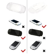 Clear Protective Case Housing for PSP1000/PSP2000 Full Coverage Shell Scratch Resistant Enhances Durability