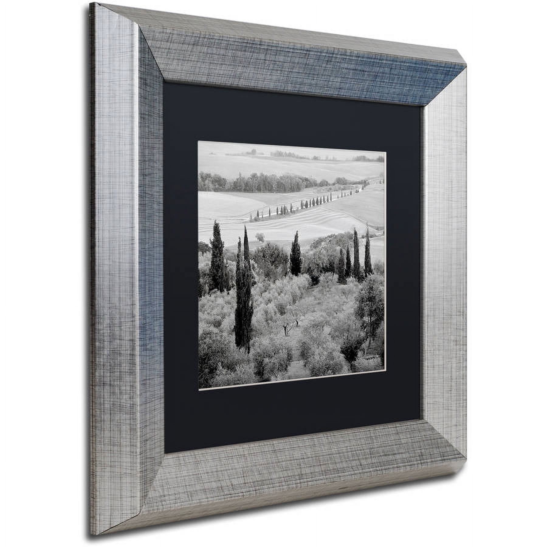 Trademark Fine Art "Tuscany X" Canvas Art by Alan Blaustein, Black Matte, Silver Frame