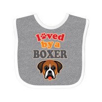 Inktastic Boxer Dog Lover Pet Owner Boys or Girls Baby Bib