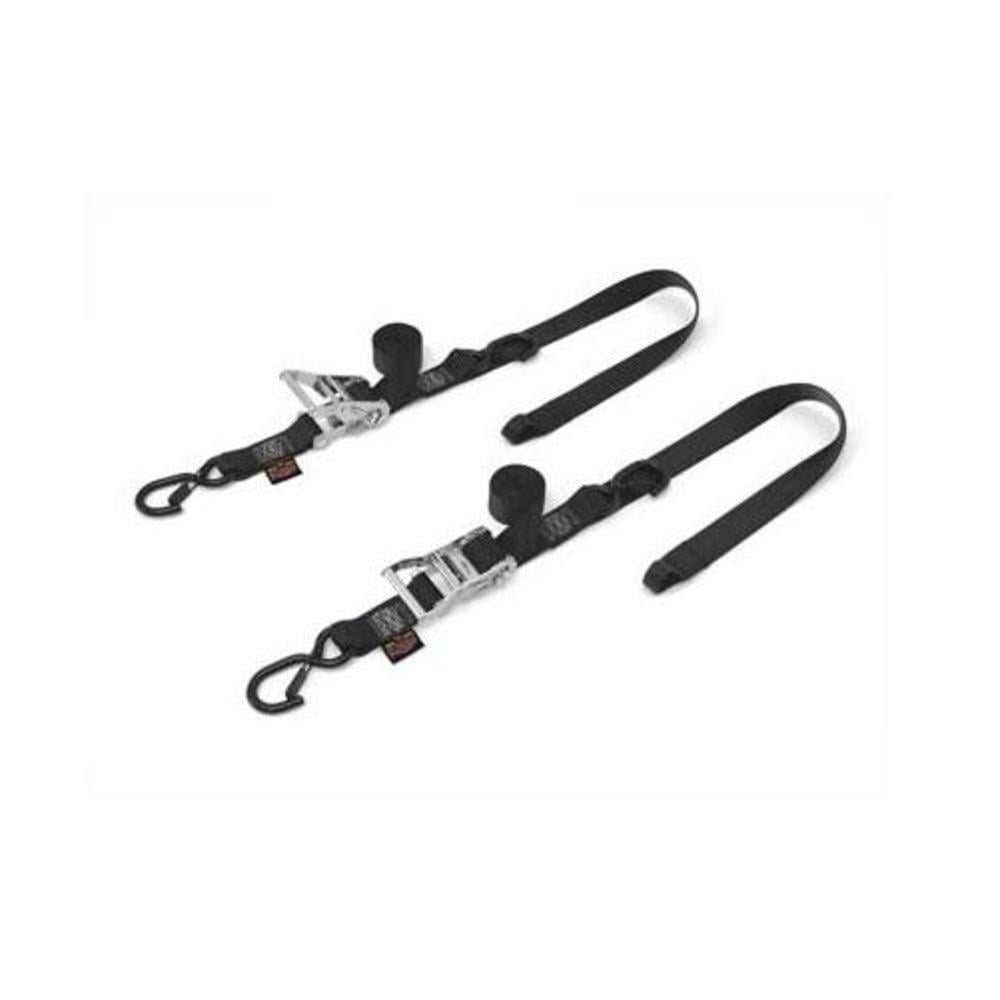 Powertye 30572 St 1 12in Fat Straps With Soft Tye And Secure Hooks Black
