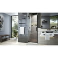 thumbnail image 3 of DreamLine Elegance Plus 34-34 1/2 in. W x 72 in. H Frameless Pivot Shower Door in Satin Black, 3 of 7