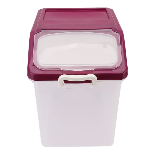 Rice Container, Large Capacity Grain Container Bin with Rice Cup for Pet Food