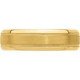 thumbnail image 4 of 14K Yellow Gold Heavy Comfort Fit Brush Satin Fancy Band (Size 11.5) Made In United States yb101h-11.5, 4 of 5