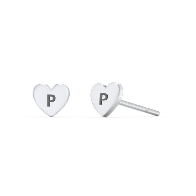 Initial Stud Earrings