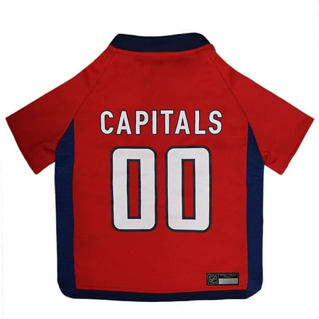 UPC: 0849790077690 | Pets First NHL Washington Capitals Mesh Jersey for Dogs and Cats – Licensed