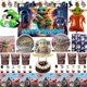 thumbnail image 2 of Decoración de cumpleaños de Yoda de Disney, vajilla desechable mandaloriana, mantel, plato, telón de fondo, globo, Baby Shower, suministros para fiesta infantil, 2 of 5