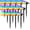 Multicolor, variant on Solar Spot Lights Outdoor, Solar Lights Outdoor Waterproof with 4 Light Mode 2-in-1 Landscape Spotlights Solar Powered Yard Garden Outside Flood Light for House Pathway Tree