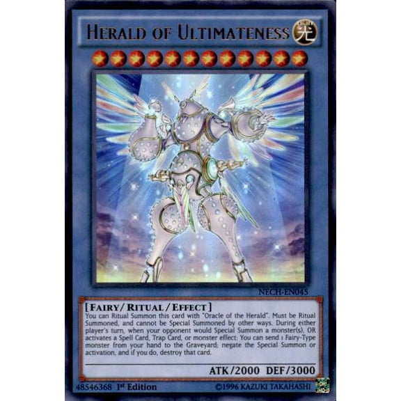 YuGiOh The New Challengers Ultra Rare Herald of Ultimateness NECH-EN045