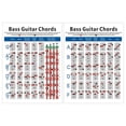 thumbnail image 2 of 2X Tabla de Acordes de Guitarra de Bajo Eléctrico Diagrama de Digitación de Acordes de Guitarra de 4 Cuerdas Pequeño, 2 of 5