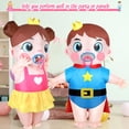 thumbnail image 4 of Disfraz inflable de bebé redondo y divertido para adultos (2 unidades), 4 of 7