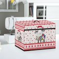 thumbnail image 5 of HELLHERO Christmas Lamb Pattern Sewing Machine Dust Cover and Sewing Essentials Pockets Machine Washable for Housewife, 5 of 8