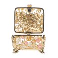 thumbnail image 1 of Trinket Boxes, Beautiful Gold Hinged Trinket Boxes Peacock Hand Painted Finish  For Living Room, 1 of 8