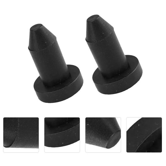 TABLZONE Rubber Kayak Drain Plugs Black for Boat Water Seepage Prevention 4Pcs