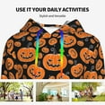 thumbnail image 4 of Wukai Halloween Pumpkins Print Womens Hoodies Fleece Sweatshirts Long Sleeve Sweaters Pullover Fall Outfits Winter Clothes-X-Large, 4 of 7