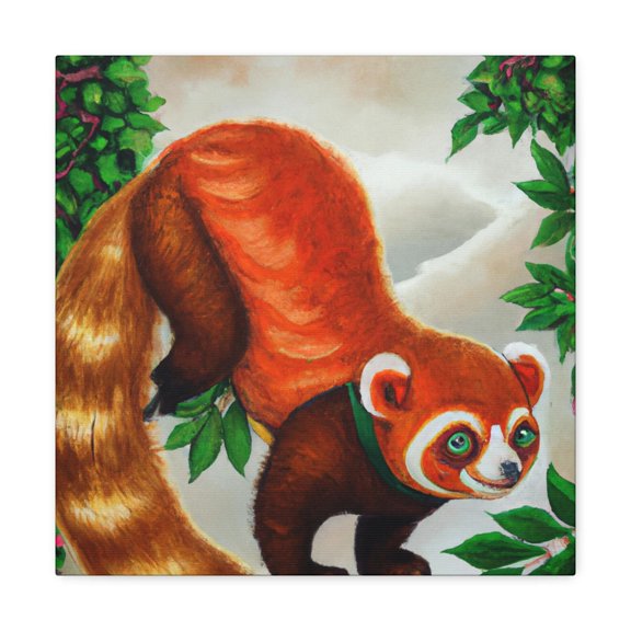 Red Panda Neoclassicism - Canvas