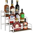 thumbnail image 3 of CNF Coffee Syrup Rack Organizer, Wine Racks, Spice Racks,3-Tier (Magnetic Connection) 12 Bottles Storage Shelves for Syrup Bottle Holder Stand for Coffee Bar, Kitchen Countertop, Rustic Brown & White, 3 of 18