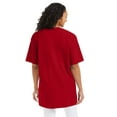 thumbnail image 6 of Hanes Beefy-T Men's Heavyweight Cotton T-Shirt (Big & Tall Sizes) Deep Red 3XT, 6 of 8