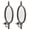 2pcs Silver Gray, variant on Vintage Wall-Mounted Candle Holder Sconce with Mirror - Floral Base & 3D Woven Texture for Bathroom, Dining Room, Entryway