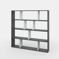 thumbnail image 3 of Ada Home Decor Hobdi 4 Tier Open Shelf Cube Modern Bookcase, Anthracite/White, 3 of 7