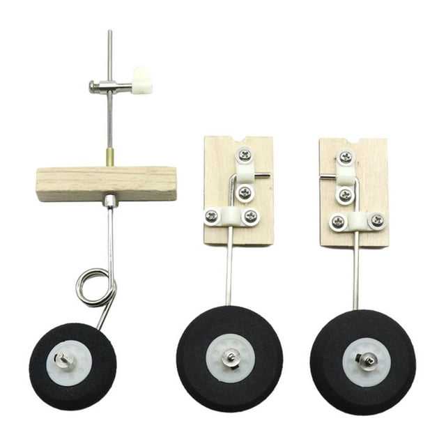 KT Tablero de Aterrizaje Engranaje Piezas de Repuesto RC Plane Modelo Accesorios Montaje Undercarriaje KT de Ruedas de Aterrizaje de Ala Sunnimix Equipo de aterrizaje de la rueda delantera