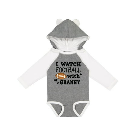 

Inktastic I Watch Football with My Granny Gift Baby Boy Long Sleeve Bodysuit
