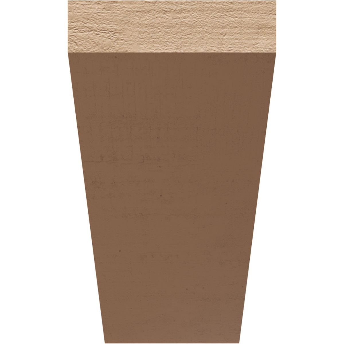 11"W x 33"D x 22"H Classic Concord Rough Cedar Woodgrain TimberThane Corbel, Primed Tan
