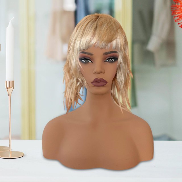 Cabeza De Maniquí Femenina Con Hombro, Cabeza De PVC Para Gafas, Barbería