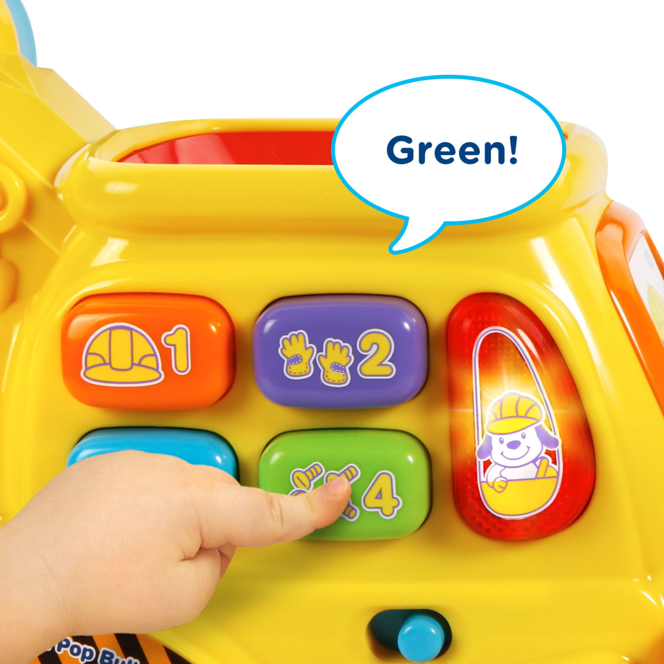 VTech Pop-a-Balls Push & Pop Bulldozer with Accessories, Baby and Toddler Toys