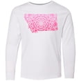 thumbnail image 3 of Inktastic Montana Silhouette Mandala Long Sleeve Youth T-Shirt, 3 of 5